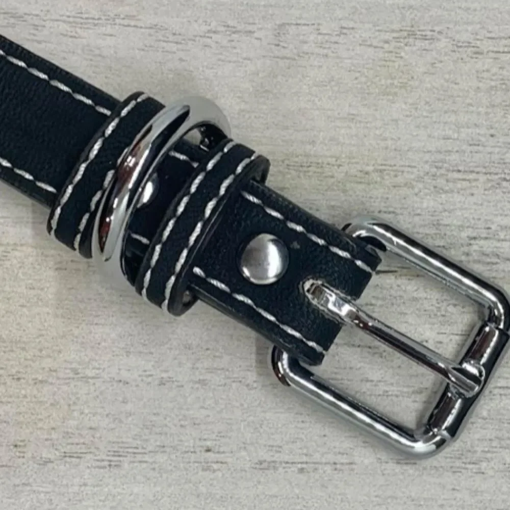 Dog Pet Black Leather Collar #Origami Owl